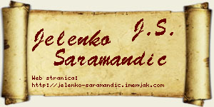 Jelenko Saramandić vizit kartica